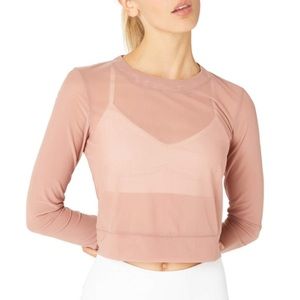 ALO Yoga  Mesh Amuse Sheer Top